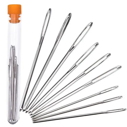 9 PCS Large Eye Blunt Sewing Needles Cross Stitch Knitting Needle