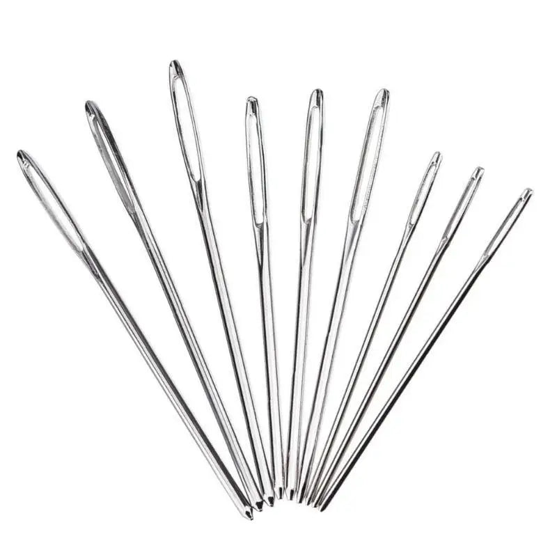 9 PCS Large Eye Blunt Sewing Needles Cross Stitch Knitting Needle