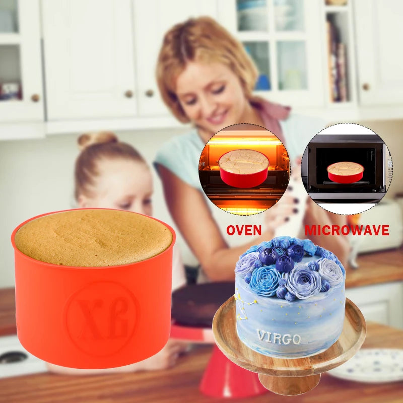 FAIS DU DIY Desserts Baking Mold Tools No-stick Round Silicone Cake