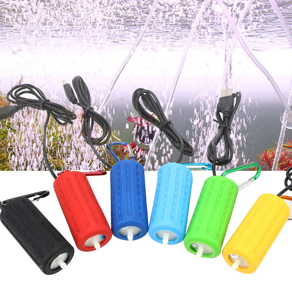 Mini USB Fish Tank Oxygen Air Pump Aquatic Terrarium Filter Mute
