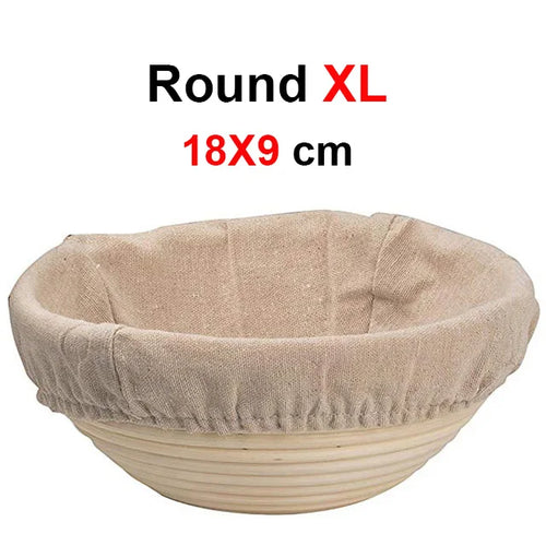 UPORS Rattan Bread Proofing Basket Natural Oval Rattan Wicker Dough