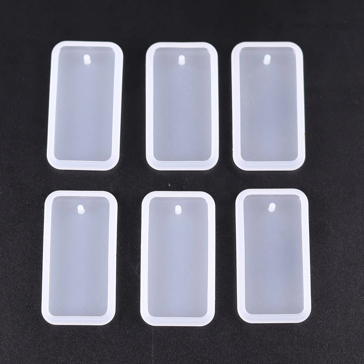1/6/10pcs DIY Keychain Pendant Silicone Mold Set Crystal Epoxy Resin