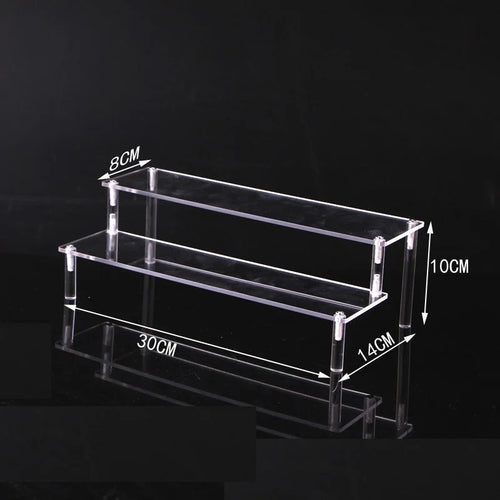 1-5 Tier Acrylic Display Stand,Clear Display Riser Rack for