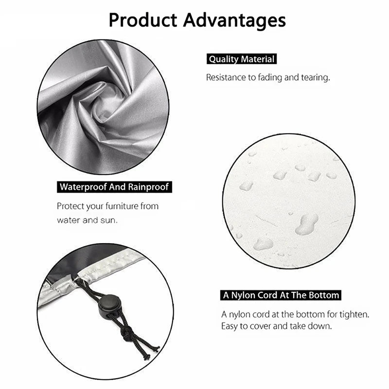 Waterproof Garden Furniture Covers, Rain and Snow Cover, Chair Covers