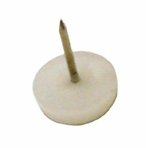 US Futaba UF53813 WH Plastic Chair Nail, White - 0.62 in.