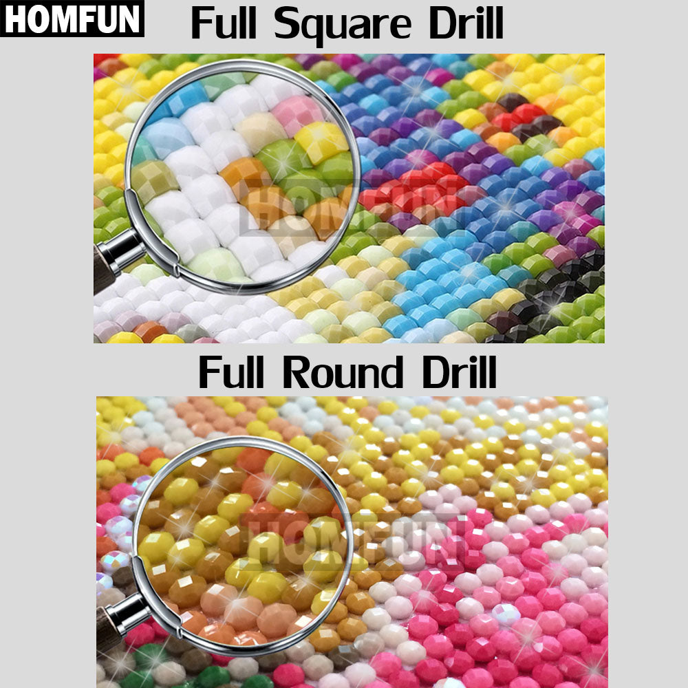 Homfun Photo Custom Diamond Painting 5d Diy Picture Of Rhinestones