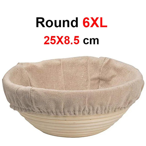 UPORS Rattan Bread Proofing Basket Natural Oval Rattan Wicker Dough