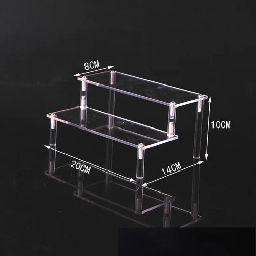 1-5 Tier Acrylic Display Stand,Clear Display Riser Rack for