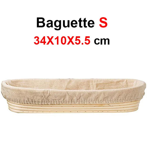 UPORS Rattan Bread Proofing Basket Natural Oval Rattan Wicker Dough