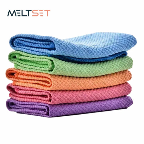 5PCS Microfiber Washing Dish Cloth Cleaning Towel Super Absorbable