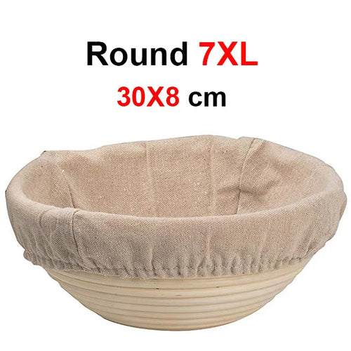 UPORS Rattan Bread Proofing Basket Natural Oval Rattan Wicker Dough
