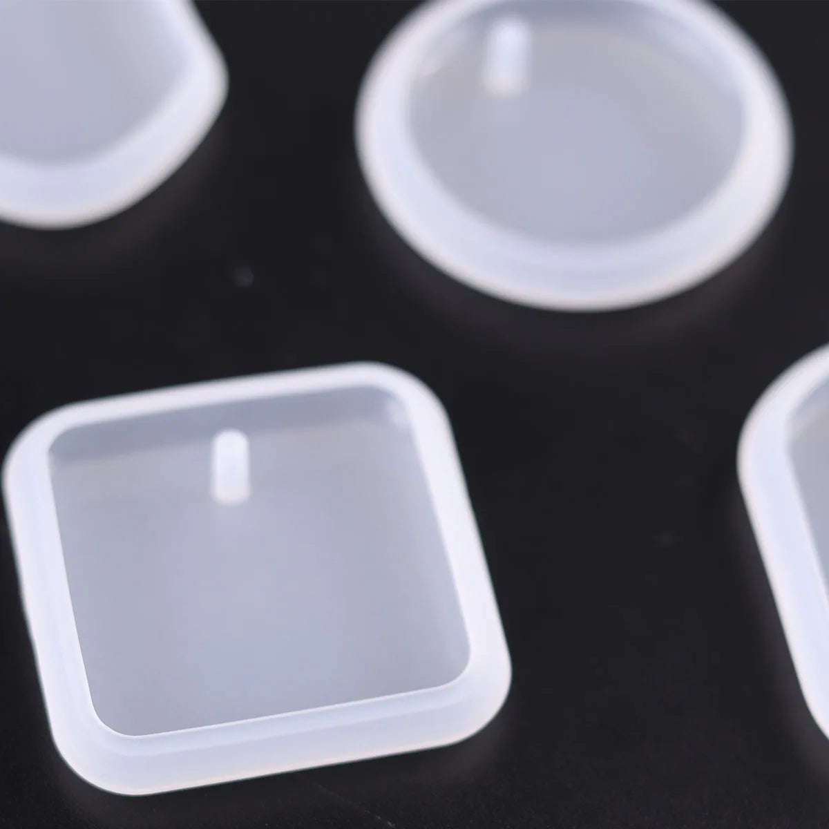1/6/10pcs DIY Keychain Pendant Silicone Mold Set Crystal Epoxy Resin