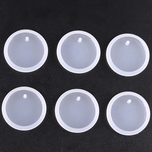 1/6/10pcs DIY Keychain Pendant Silicone Mold Set Crystal Epoxy Resin