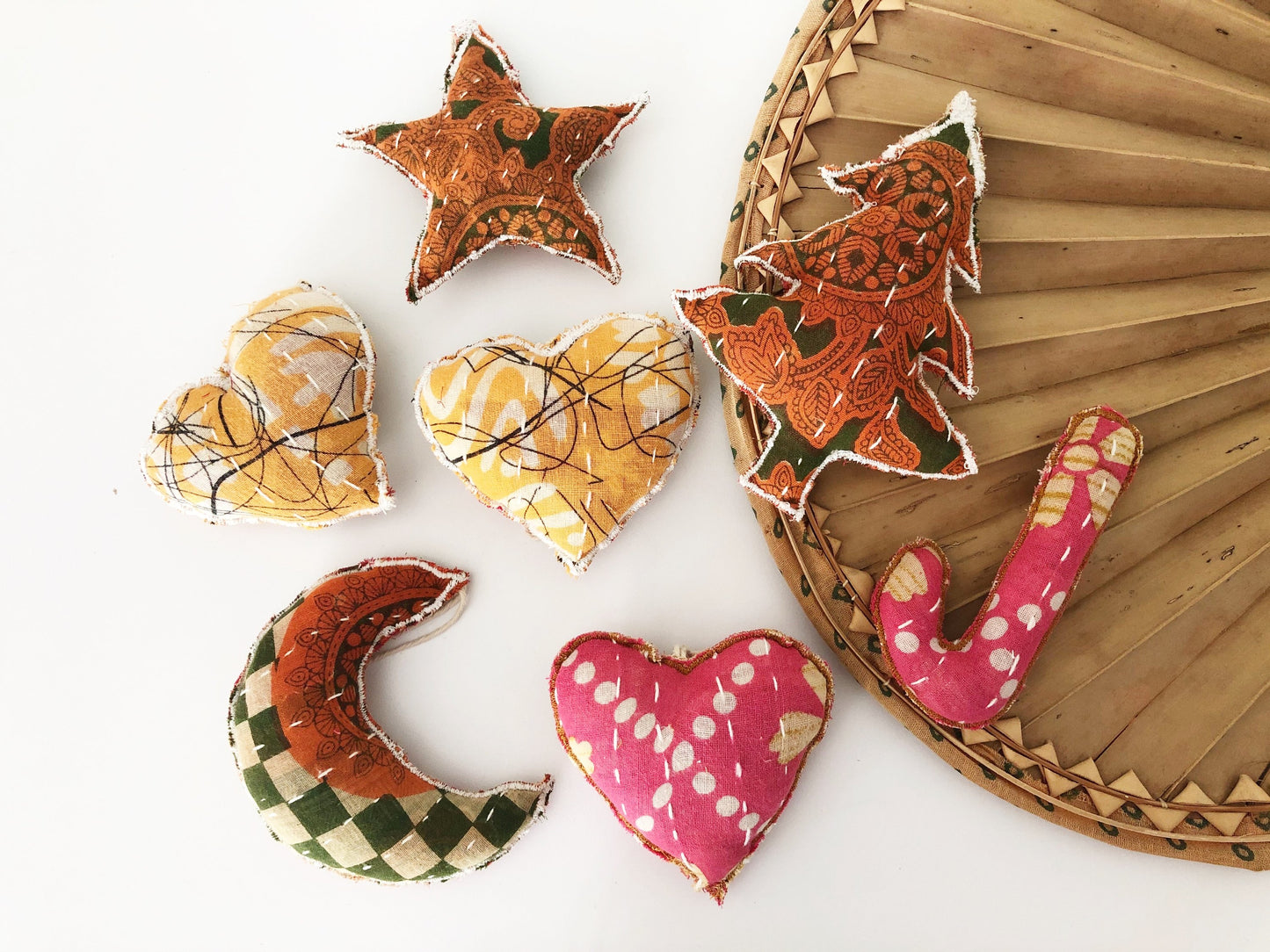 Recycled Fabric Ornaments