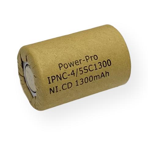 IP Power 4/5 Sub C 1300mAh Ni-Cd Flat Top