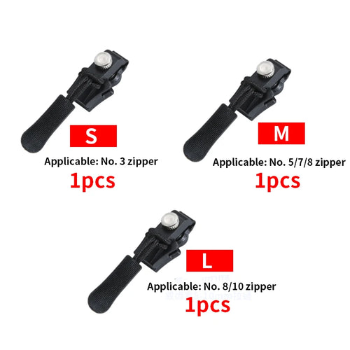Universal Detachable Metal Zipper Slider Puller Detachable Instant