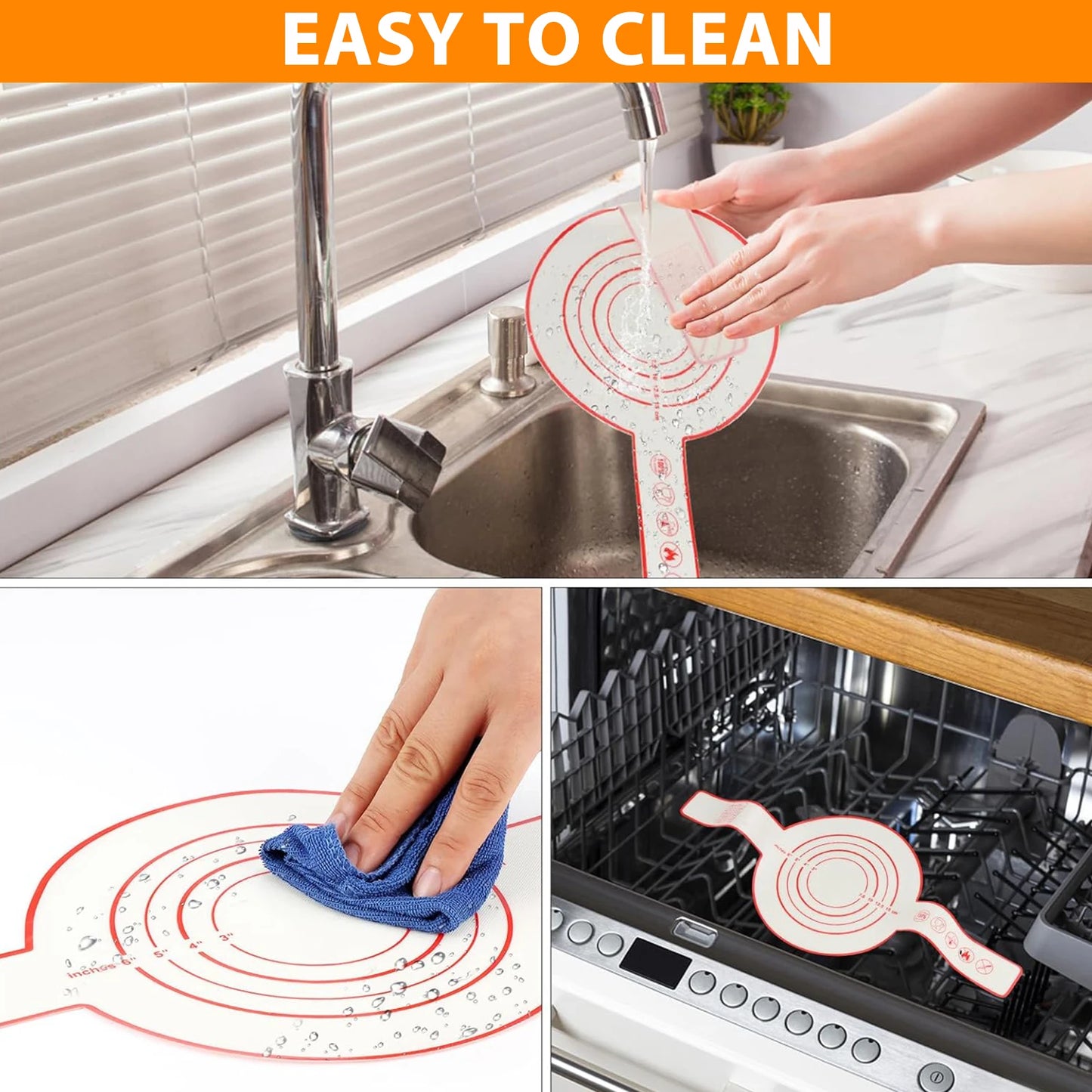 Silicone Bread Sling for Dutch Oven, Reusable Baking Mat with Long