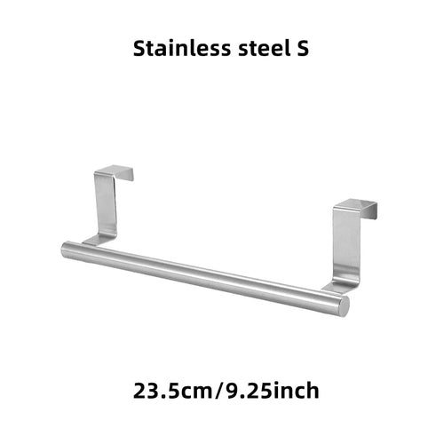 1/2Pcs Towel Rack Over Door Towel Bar Hanging Holder Stainless Steel