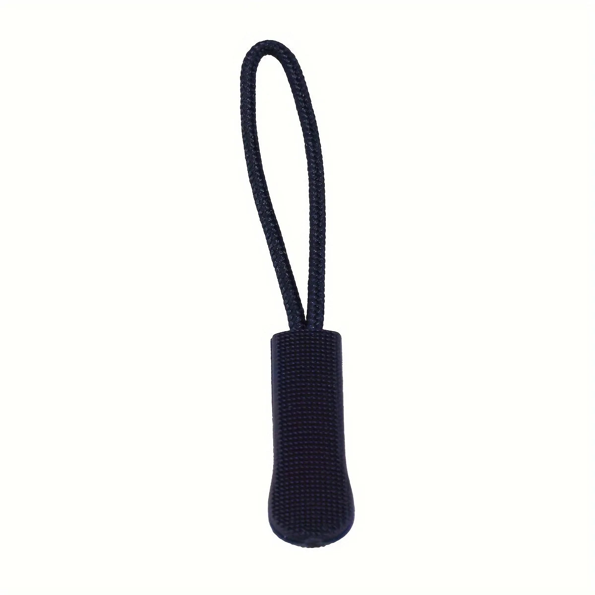10 black plastic zipper puller, durable PVC zipper puller, suitable