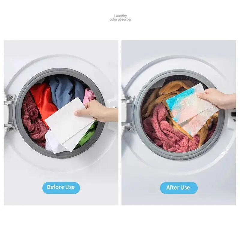 50 PCS/Bag Laundry Tablets Laundry Paper Absorption Washing