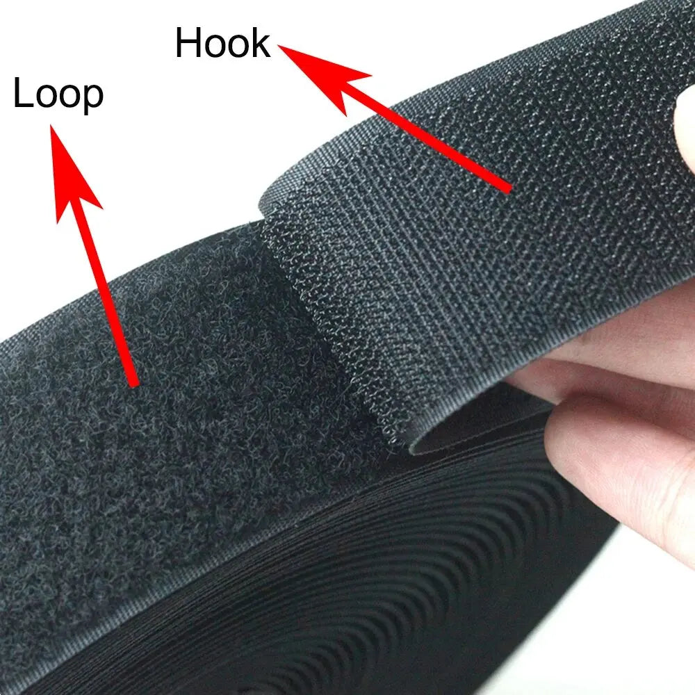10M/Pair Hook and Loop Tape Nylon Heavy Duty Sticky Strips Reusable