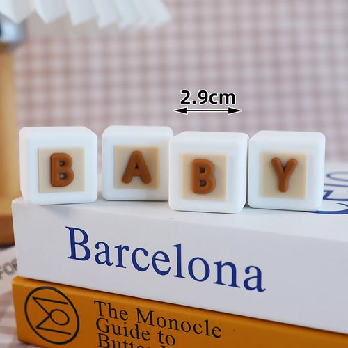 New 3D Bear Cake Topper Baby Shower Bear Decoration Boy Girl Happy 1st