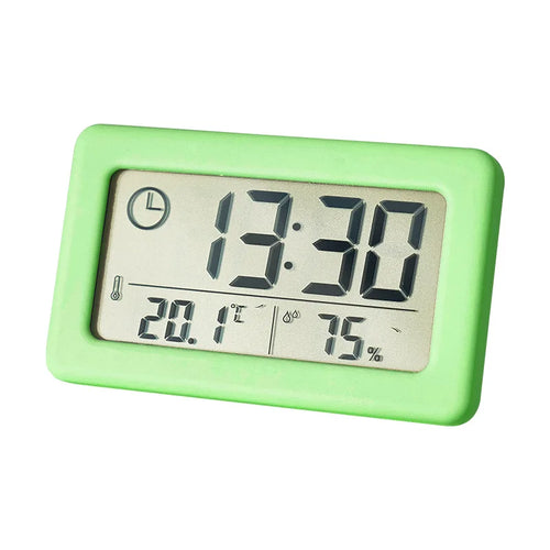 Mini Digital Clock Temperature & Humidity Display Portable Desk Clock