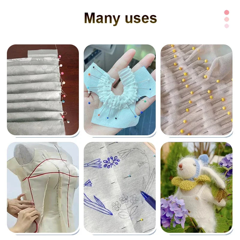 100PCS Clothing Manual Positioning Needle Pin Shaped Sewing