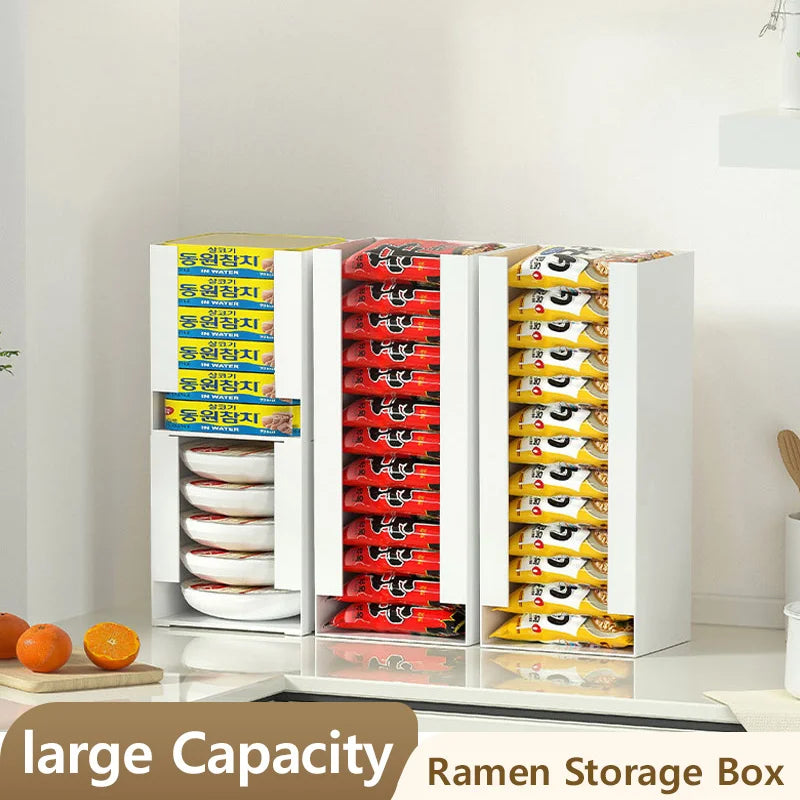 Korea Ramen Storage Box Kitchen Instant Noodle Cup Tissue Storage Bins