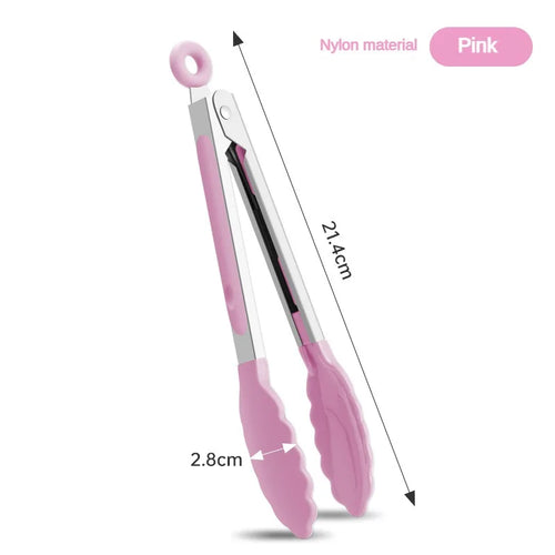 1 piece high temperature resistant nylon stainless steel food clip