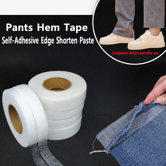 60M Pants Hem Tape Self-Adhesive Edge  Jean Clothes Length Shorten DIY
