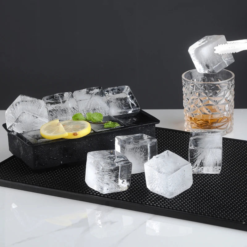 4/6/8/15 Grid Big Ice Tray Mold Giant Jumbo Large Food Grade Silicone