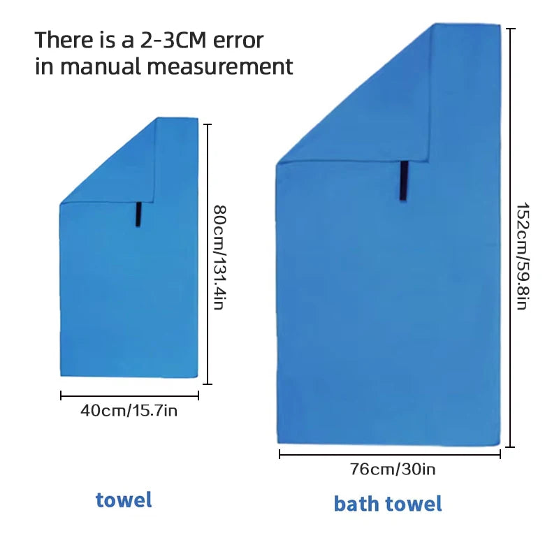 Ultra-Absorbent Microfiber Towel for Sports & Outdoor Activities -