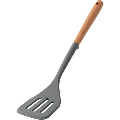 Silicone Kitchen Utensils Set Wooden Handle Non-stick Spatula Cookware
