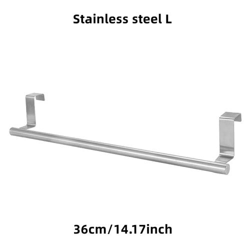 1/2Pcs Towel Rack Over Door Towel Bar Hanging Holder Stainless Steel