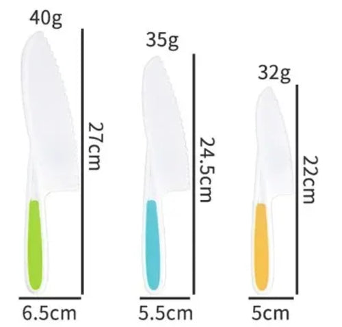 Kids Cooking Cutter Set Kids Knife Toddler Cutter Plastic Cake Fruit