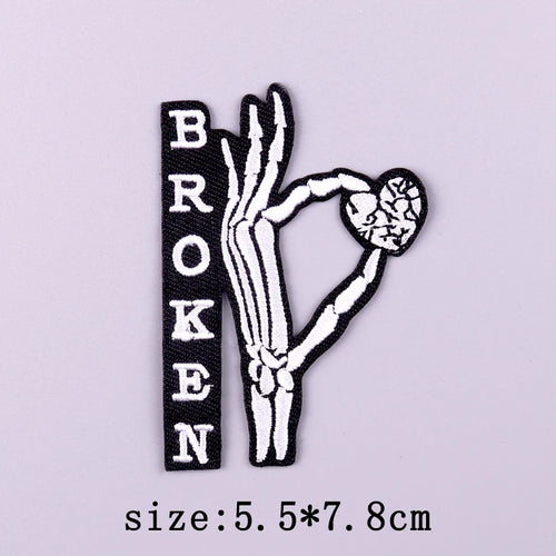 Punk Funny Patch Iron On Patches For Clothing Thermoadhesive Patches