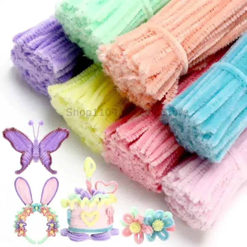 Pipe Cleaner Wire Pipe Cleaners Colorful Chenille Stems DIY Plush