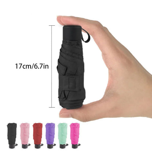 Ultralight Mini Pocket Women's Small Windproof Folding Umbrella Travel