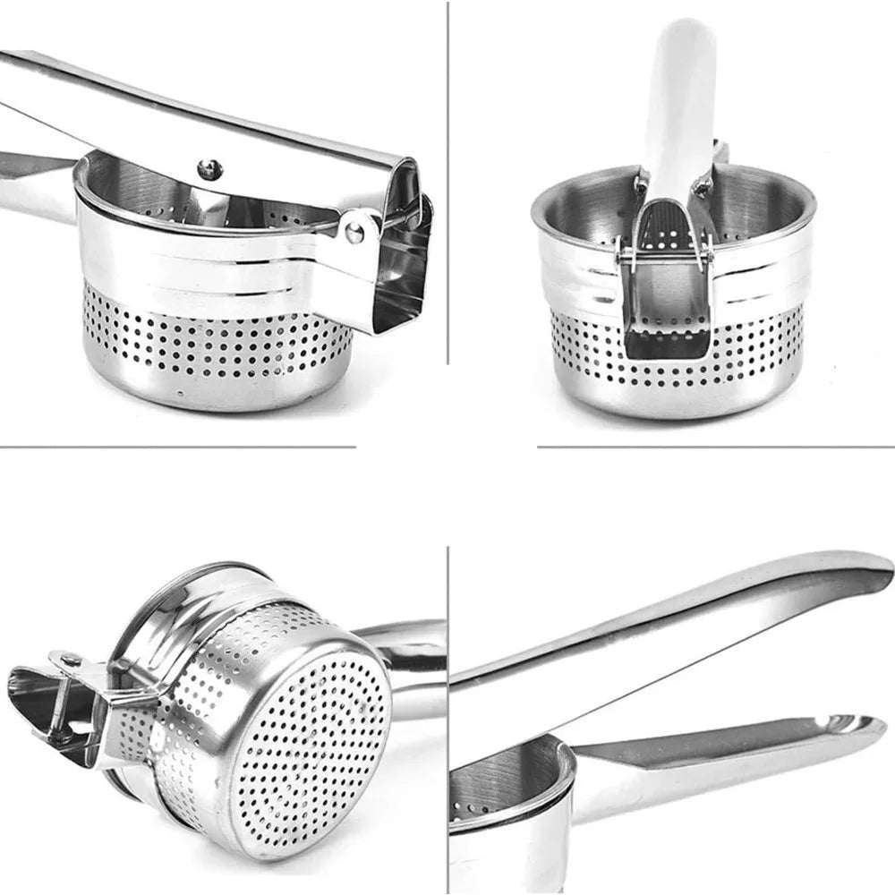 Potato Masher Kitchen Gadget Food Grade Stainless Steel Crusher Fruit