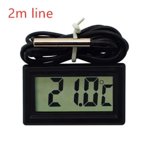 Mini Digital LCD Thermometer With Probe Indoor Convenient Temperature