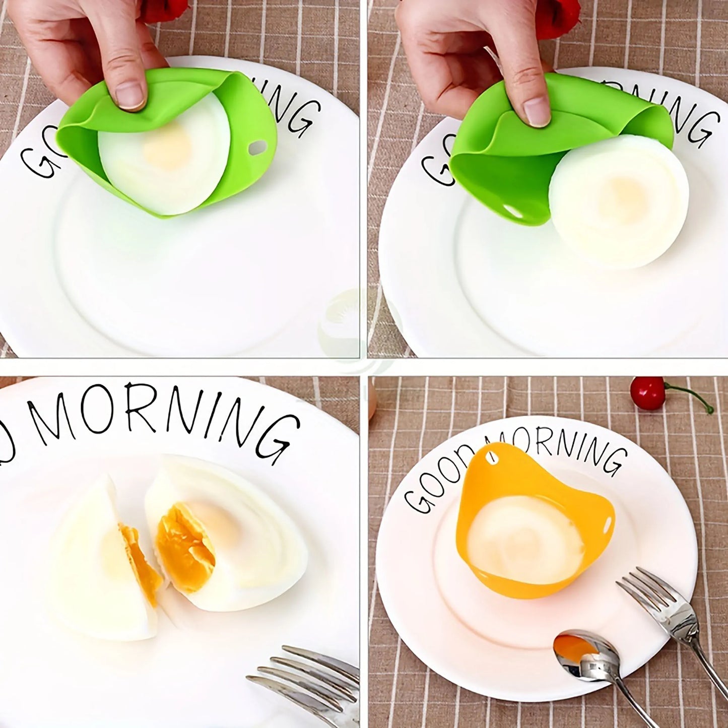 Silicone Egg Poacher Cups Egg Boiler Mold Cup for Microwave Air Fryer