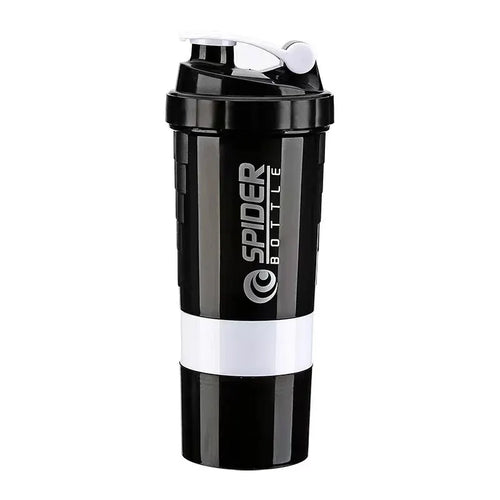 3 Layers Shaker Protein Bottle Powder Shake Cup Water Bottle Plastic