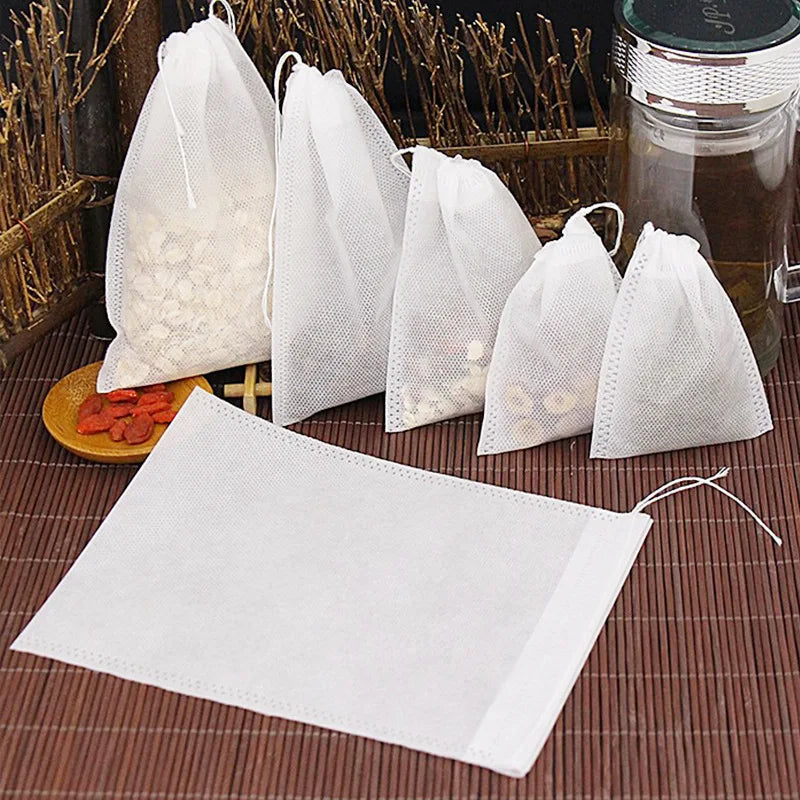 JJYY 100 Pcs Disposable Tea Bags Filter Bags for Tea Infuser with
