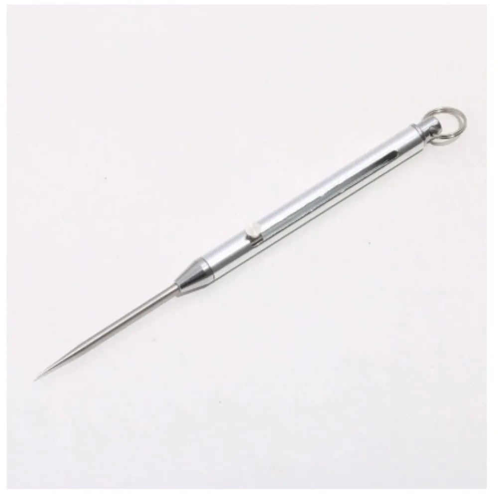 Portable Titanium Toothpicks Pocket Toothpicks Keychain Silver with