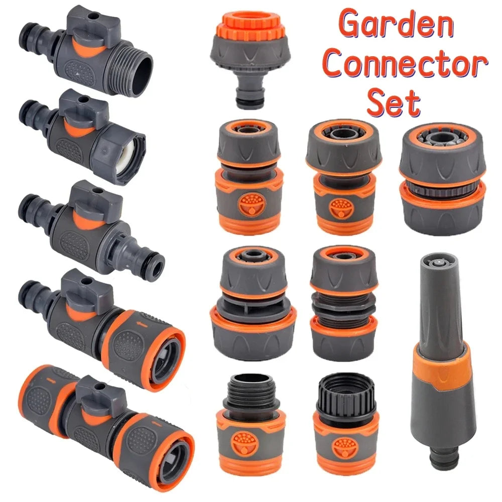 1-Pcs 1/2" 3/4" 1" Garden Hose Quick Connect Adapters -EU BPS Threaded