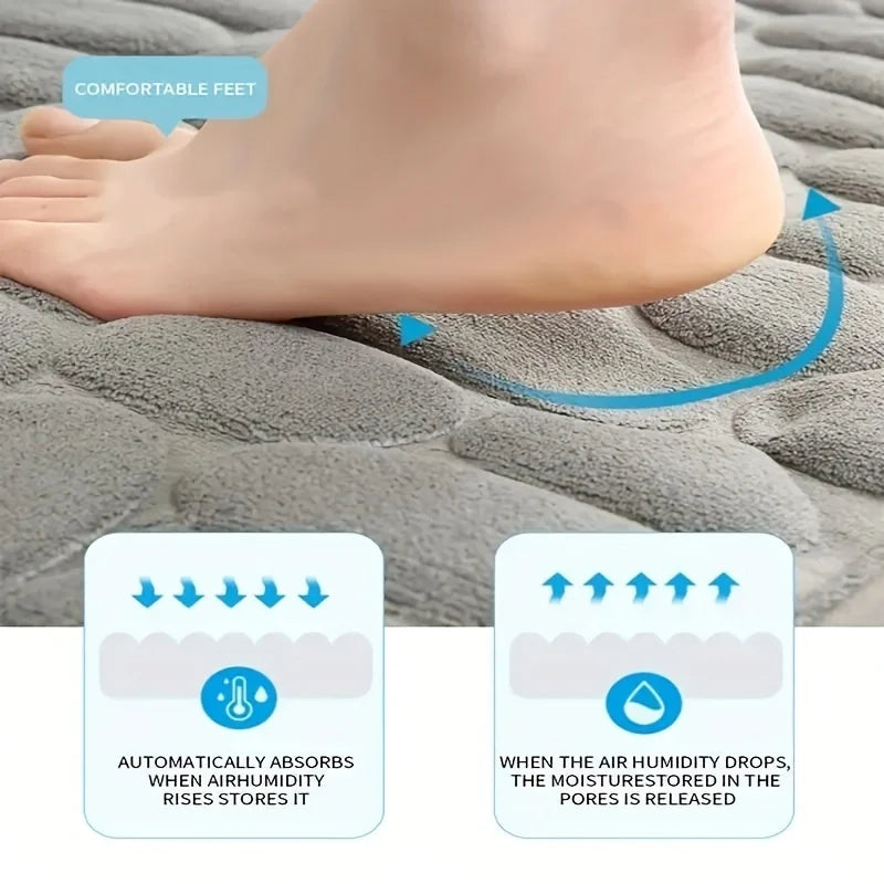 Washroom toilet foot mat U-shaped floor mat waterproof pad Bathroom