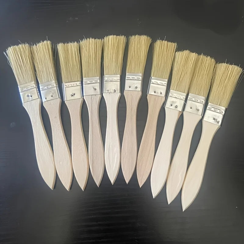10 pig mane brushes, suitable for art, handicrafts, plastering,