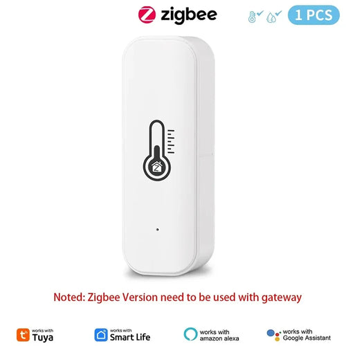 2PCS Tuya Zigbee WiFi Temperature Humidity Sensor Home Connected