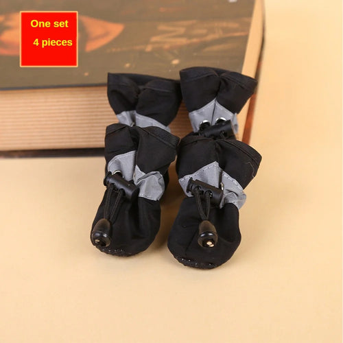 4pcs Water-Resistant Dog Shoes For Small Dogs - Protect Your Pet's